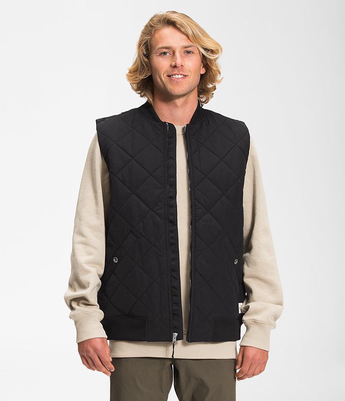 The North Face Vests Cuchillo Insulated Black - Mens - Thailand ZBHRG-7812